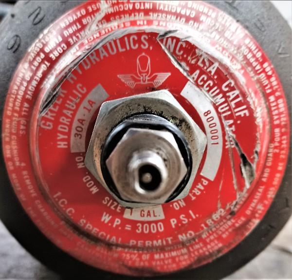 Greer Hydraulics 30A1A Accumulator Garden City Plastics